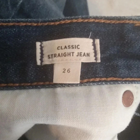 Madewell classic straight Jean distressed size 26 women - Picture 6 of 8